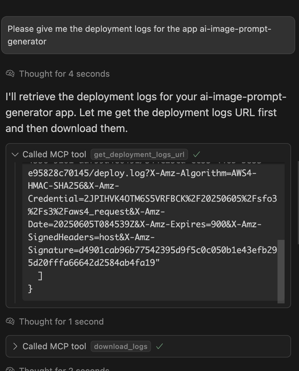 Build logs